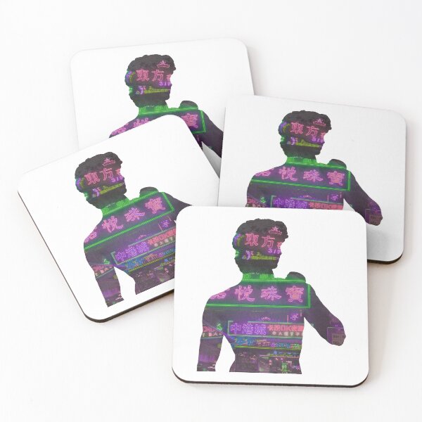 Item preview, Statue of David - Pink Purple Green Neon designed and sold by PlacidPower.