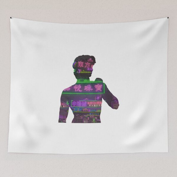Item preview, Statue of David - Pink Purple Green Neon designed and sold by PlacidPower.