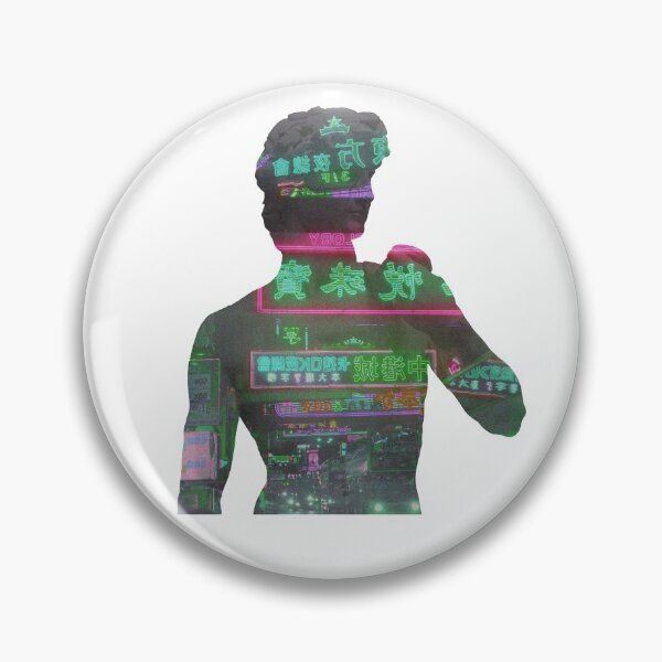 Item preview, Statue of David - Pink Teal Neon designed and sold by PlacidPower.