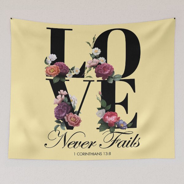 Item preview, Love Never Fails Floral designed and sold by KA DESIGNS.