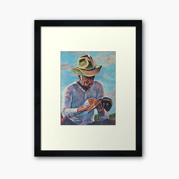 "Augustus McCrae Reading Bible" Framed Art Print for Sale by Tolbiny36