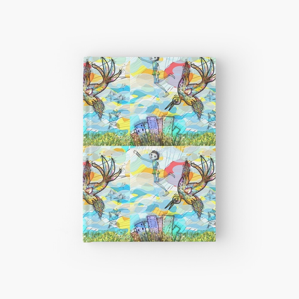 The boy, the bird and the flying dream (I) Hardcover Journal