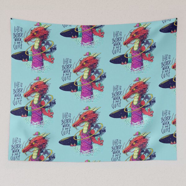 Item preview, Dragon surfer designed and sold by Ilustronauta.
