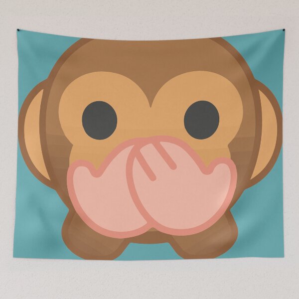 Item preview, Monkey Mouth Emoji Mask designed and sold by DreaK.