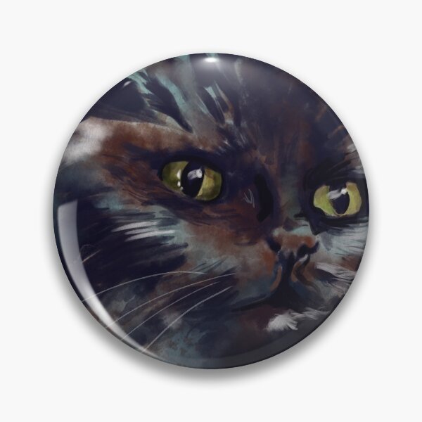 Item preview, Onyx the Black Cat Watercolor  designed and sold by ienjoycatsss.