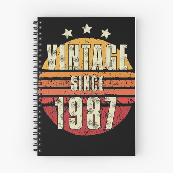 Item preview, Vintage 1987 - 33th Birthday Gift For Men Slim Fit Brushed Metal Old Style designed and sold by Noahlaz.