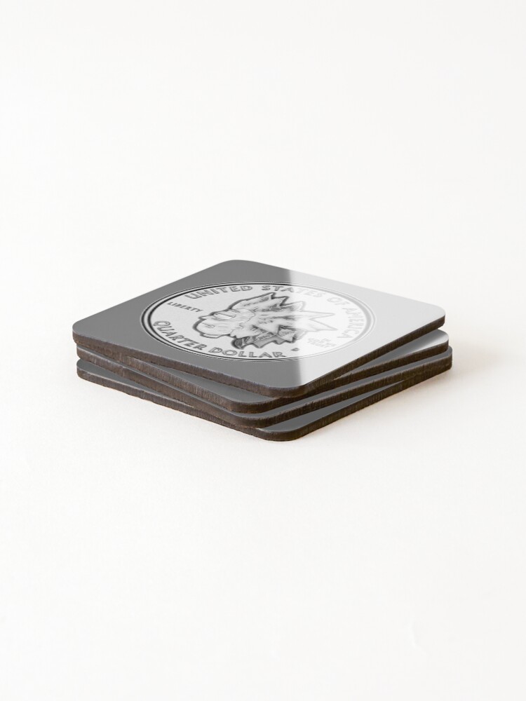 Alternate view of Rick Sanchez Wig Quarter Coin Coasters (Set of 4)