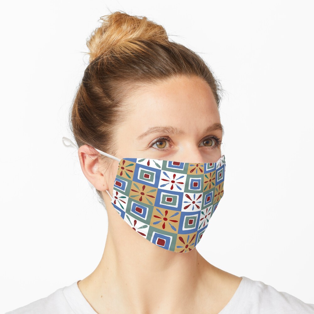 Ancient Egyptian Theban tomb pattern Mask