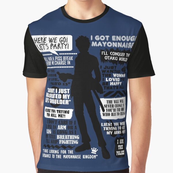 Gintama - Hijikata Toshiro Quotes Graphic T-Shirt