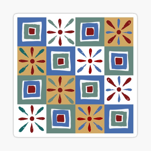 Ancient Egyptian Theban tomb pattern Sticker
