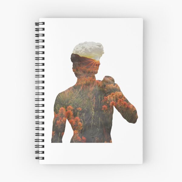 Item preview, Statue of David - Orange Flower Meadow designed and sold by PlacidPower.