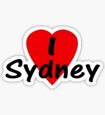 I Love Sydney Australia - T-Shirt & Sticker Sticker