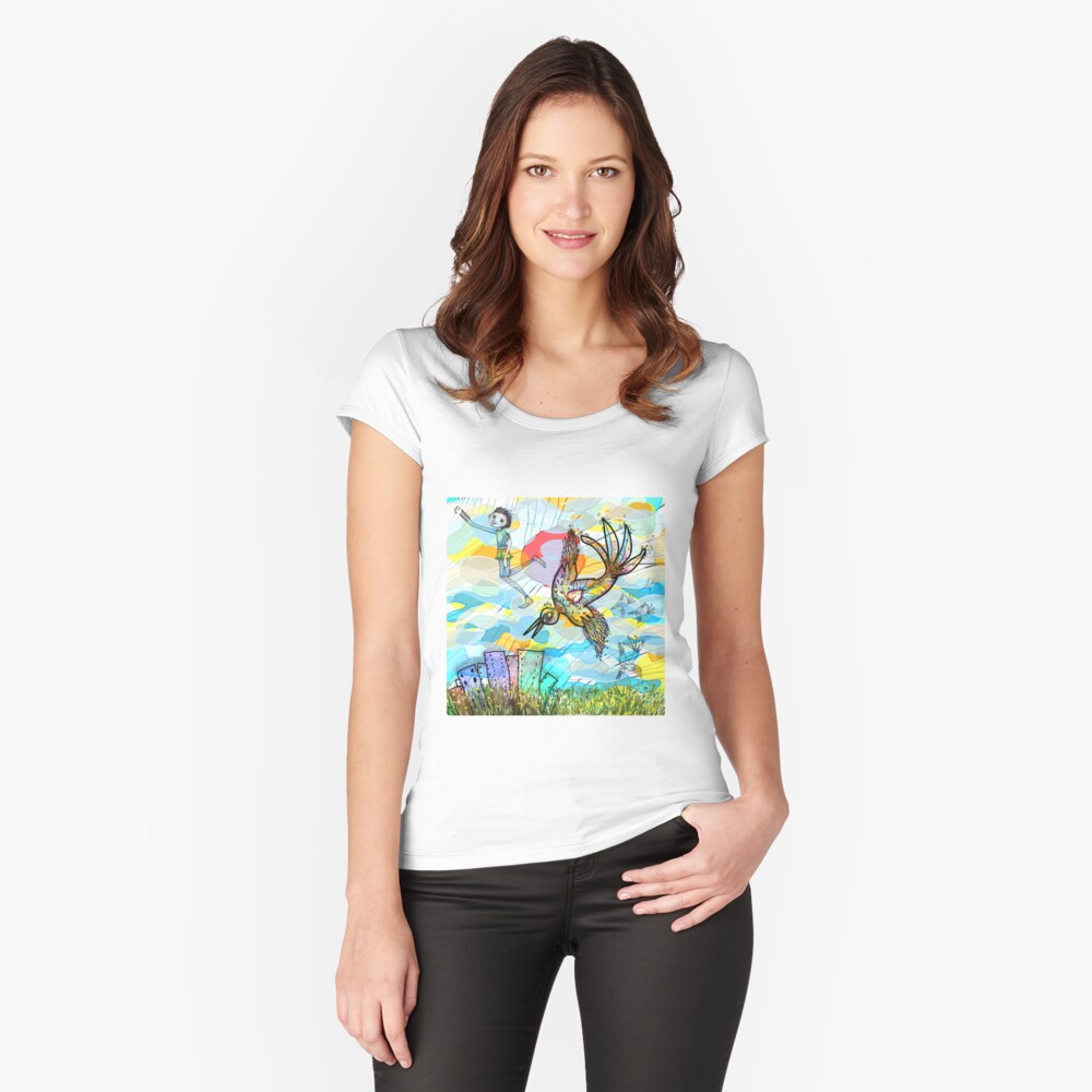 Item preview, Fitted Scoop T-Shirt designed and sold by aremaarega.