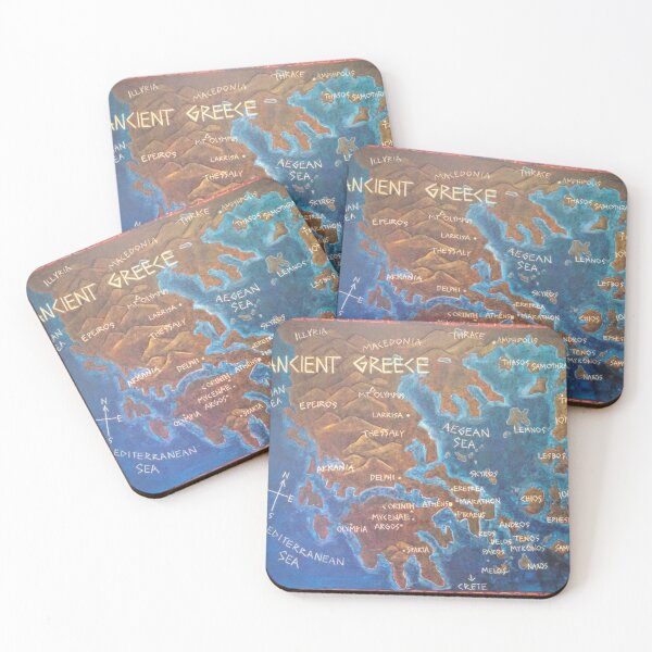 Item preview, Map of Ancient Greece designed and sold by brusling.