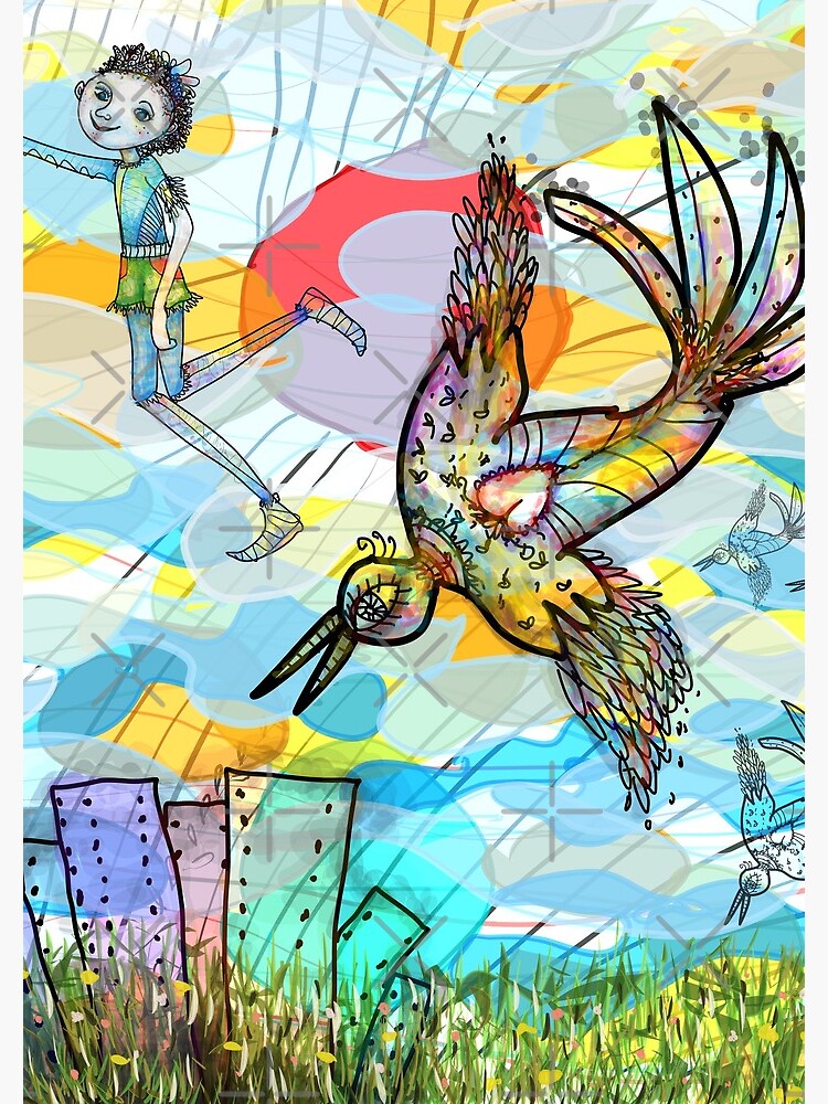 The Boy, The Bird and the Flying Dream (II) by aremaarega