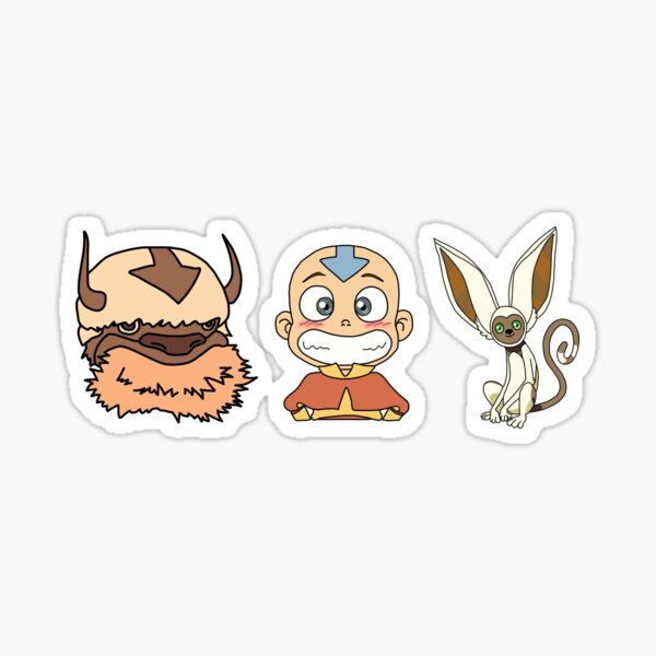 Avatar The Last Airbender Sticker Set - Bundle with 45 Avatar The Last  Airbender Stickers Featuring Appa, Aang and Door Hanger (Avatar Party  Favors) : : Toys & Games