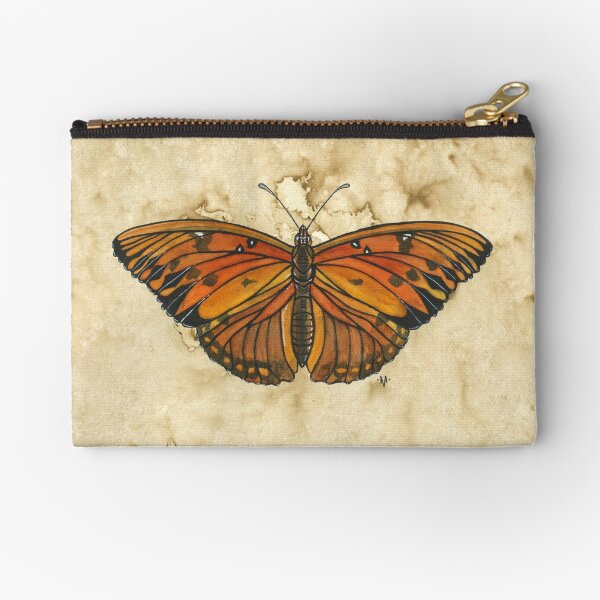 Gulf Fritillary Zipper Pouch