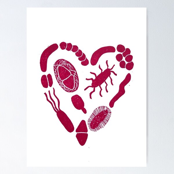 Item preview, Heart of Bacteria designed and sold by lovebacteria.