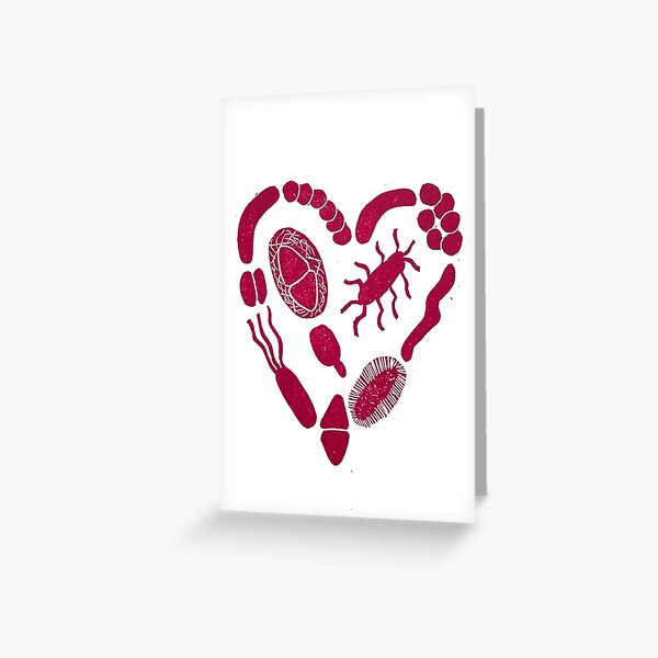 Heart of Bacteria Greeting Card