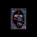 Abstract Neon Face Ipad Case Skin By Crexdiemer Redbubble