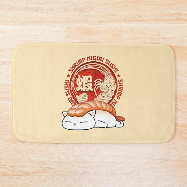 Item preview, Chubby Cats Shrimp Sushi Cat designed and sold by Takeda-art.