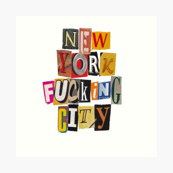 New York F*cking City Art Print