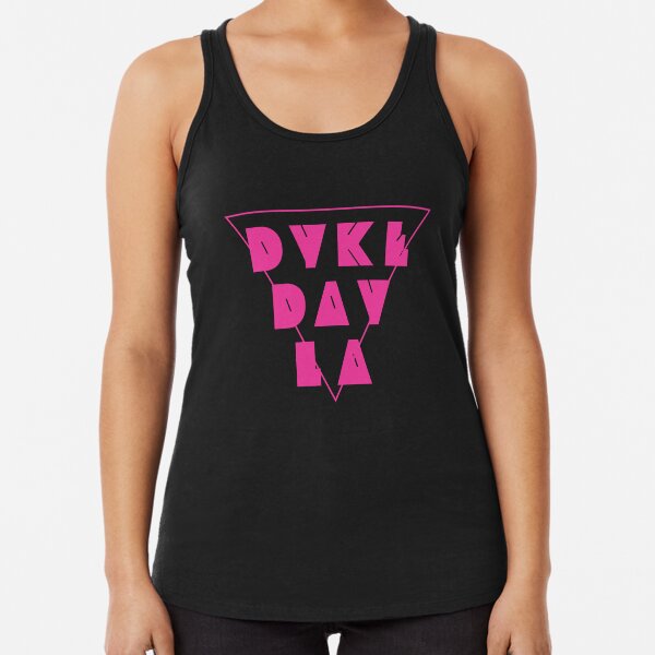 DDLA Pink Triangle Racerback Tank Top