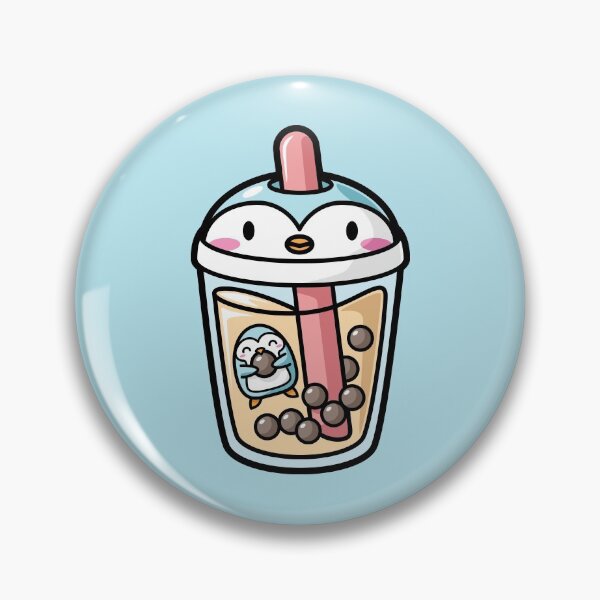 Item preview, Bubble Tea con Cute Kawaii Penguin Inside designed and sold by BobaTeaMe.