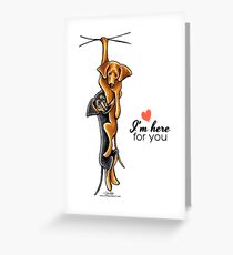 Dachshunds Here for You Encouragement Greeting Card