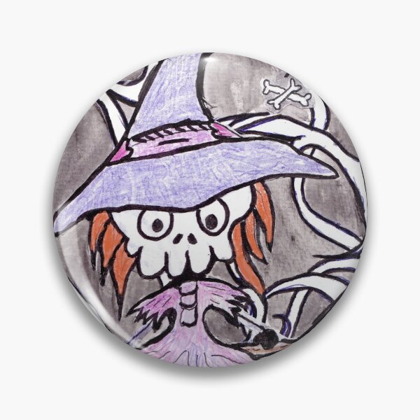 Skull Witch Pin