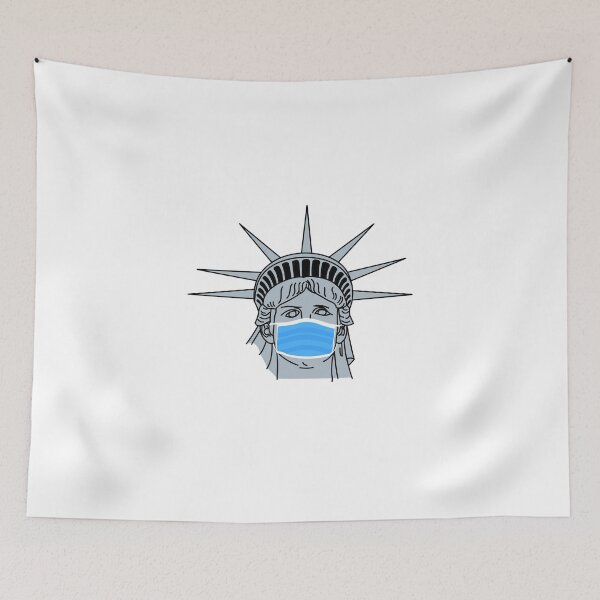 Item preview, Covid19 Statue of Liberty Mask  designed and sold by mistergoodiez.