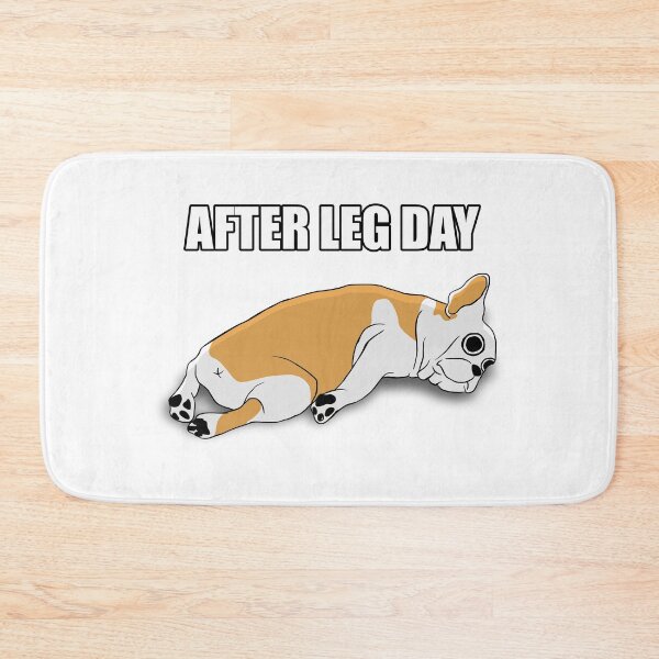 Item preview, After Leg Day Pug Meme designed and sold by therealsadpanda.