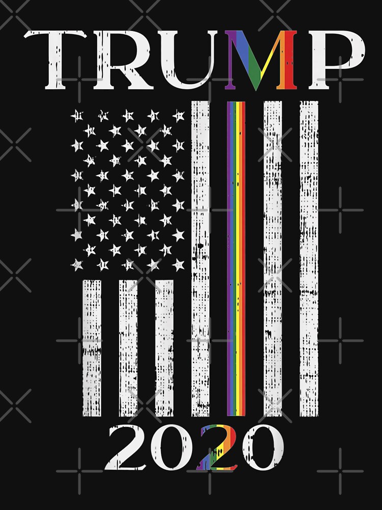Trump 2020 LGBT American Flag Funny Patriot Gay Pride Gift
