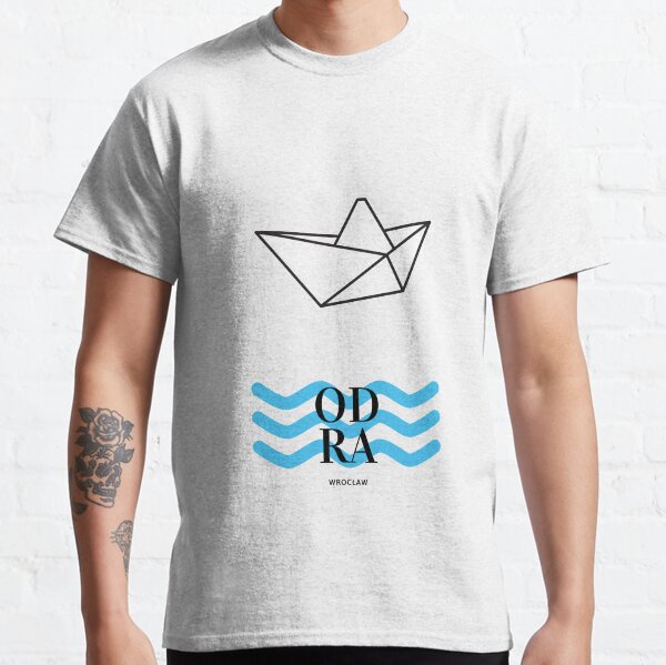 Paper Boat on the Odra in Wroclaw, Poland Classic T-Shirt