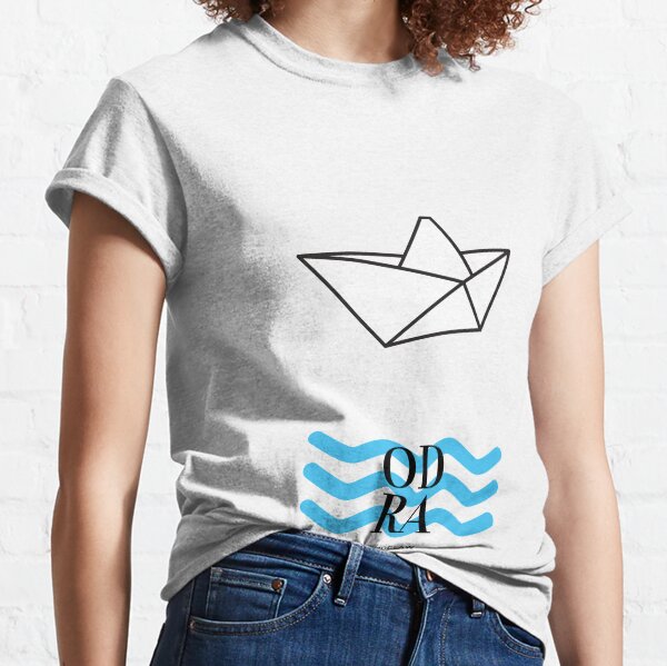 Paper Boat on the Odra in Wroclaw, Poland Classic T-Shirt
