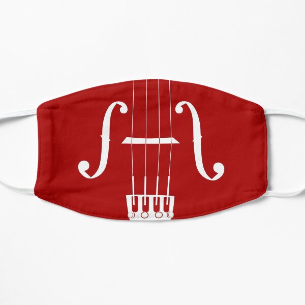 Violin Viola Cello Graphic Art Of F-Holes, Strings, Bridge, Fine Tuners, Tailpiece Mask
