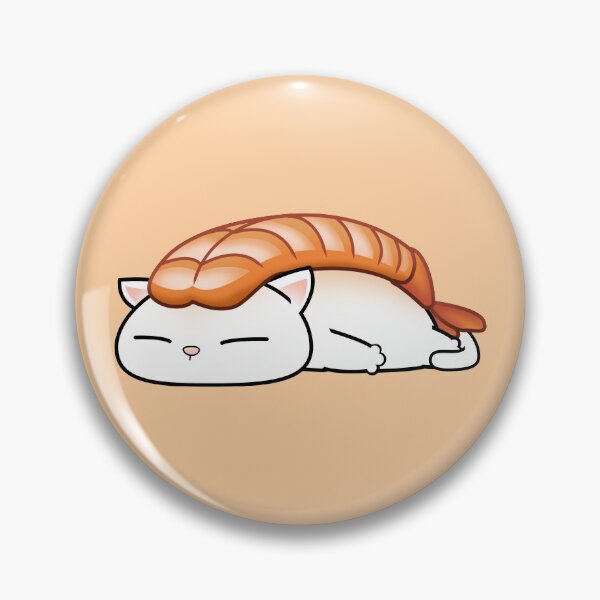 Item preview, Chubby Cats Shrimp Sushi Cat designed and sold by Takeda-art.