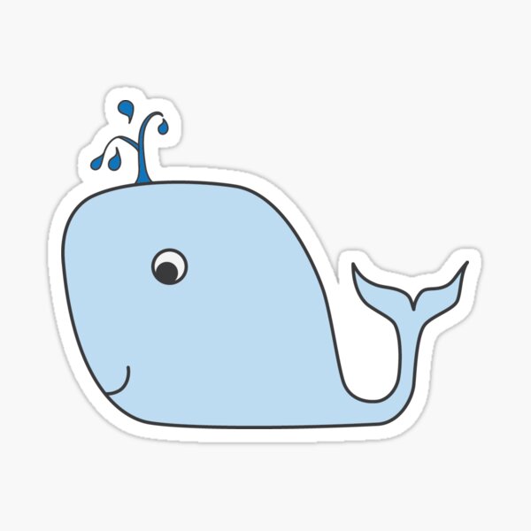 BLUE WHALE Sticker