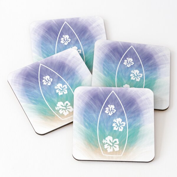Item preview, white surfboard on surf designed and sold by ByRachel.