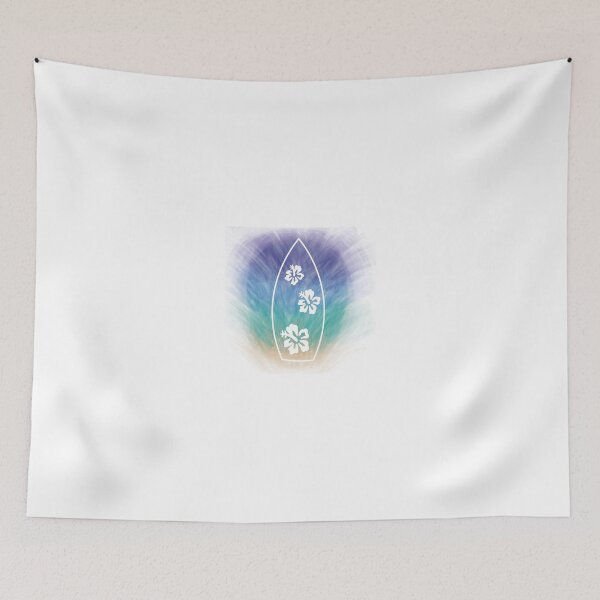 Item preview, white surfboard on surf designed and sold by ByRachel.