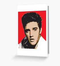Elvis Presley - Pop Art Portrait Greeting Card