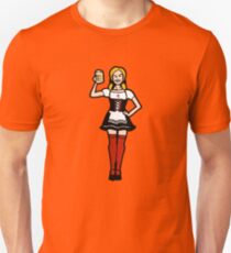 Oktoberfest frau sexy dirndl bier beer Unisex T-Shirt