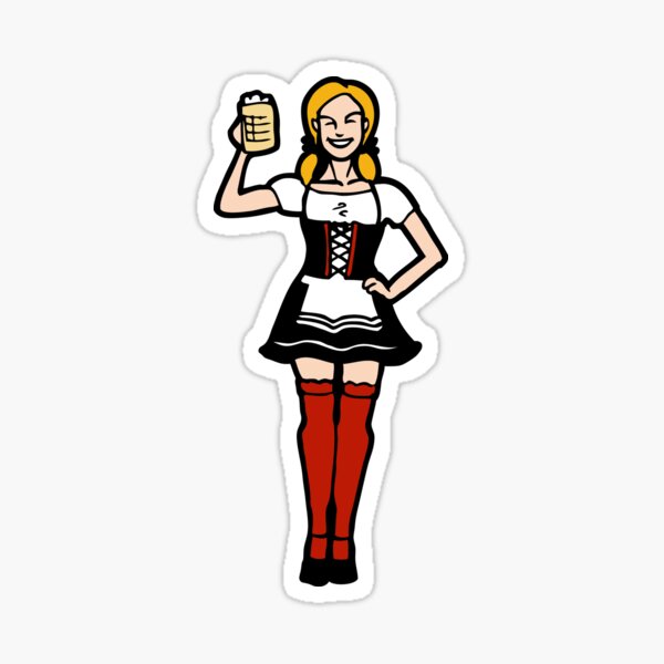 Oktoberfest Dirndl Sticker by Nadja König – Illustration for iOS & Android