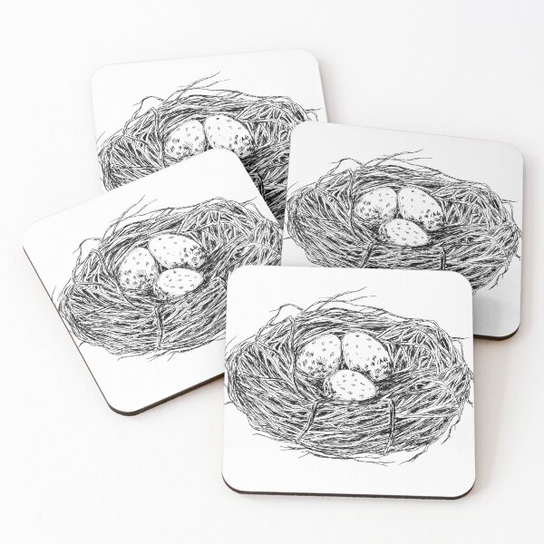 Item preview, Bird Nest Print designed and sold by RachelsFineLine.