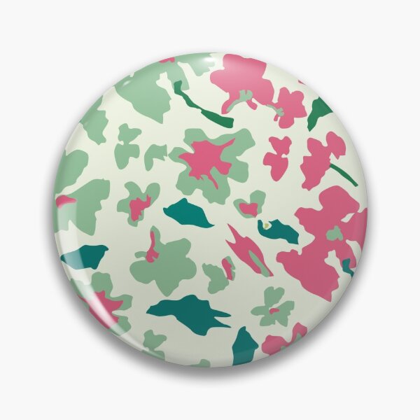 Item preview, Green and Pink Floral Spring Pattern Facemask   designed and sold by 2blackcherries.