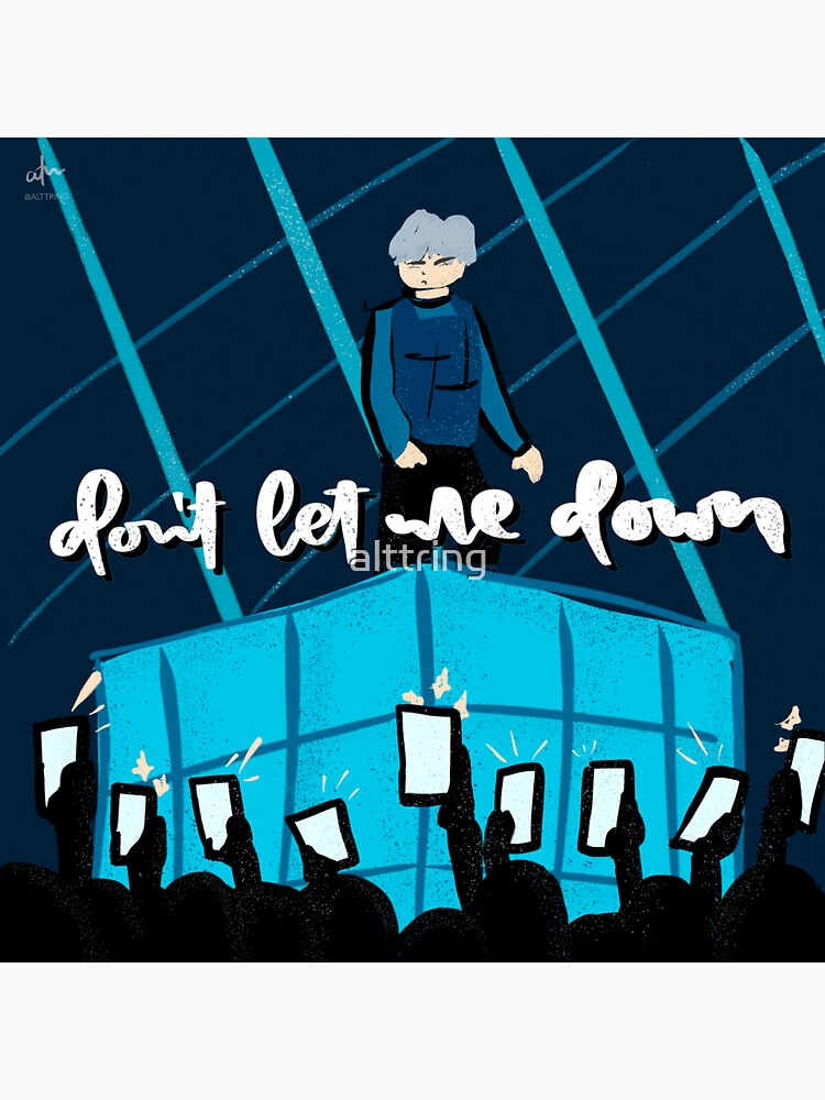 Thumbnail 3 of 3, Sticker, Don't Let Me Down designed and sold by alttring.