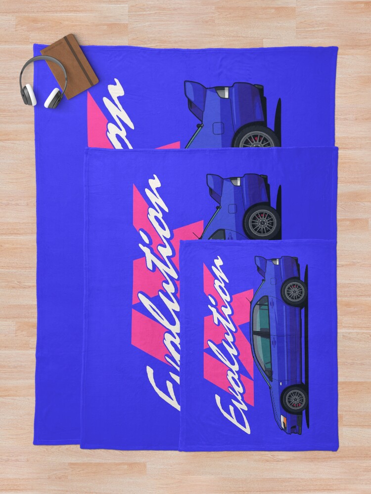 Imagen 5 de 6, Manta con la obra Evo IX Blue, diseñada y vendida por VoodooCircus.