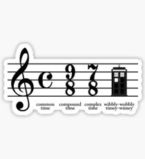 Wibbly-wobbly timey-wimey Sticker