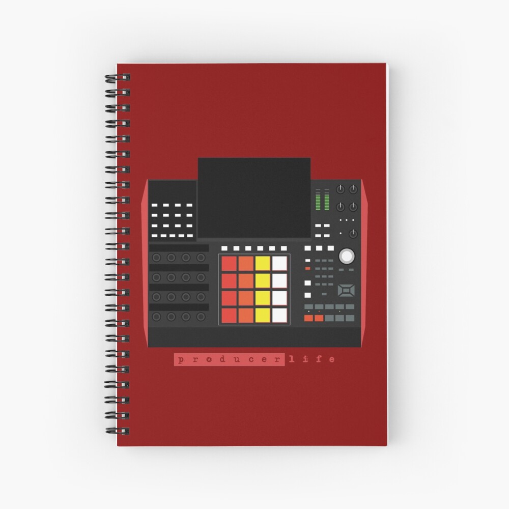 MPC X - Producer Life Gear - Dope Beat Machine Series #16 (w/Multicolored Pads) Spiral Notebook
