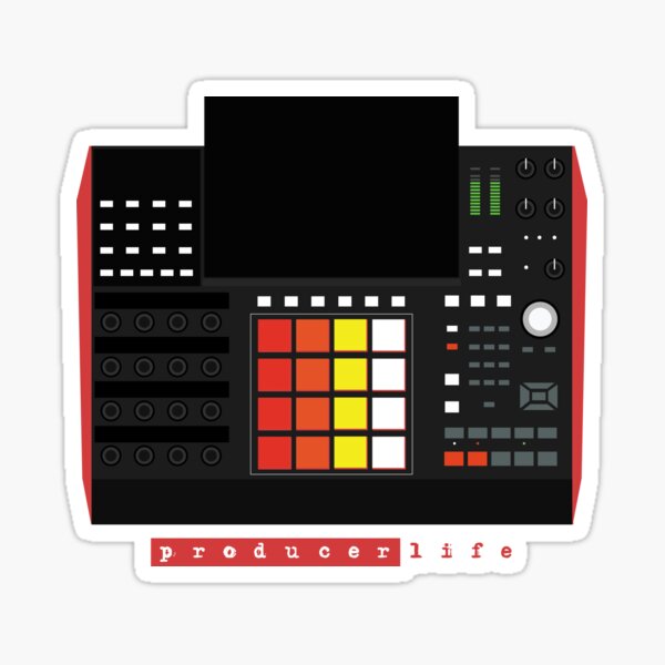 MPC X - Producer Life Gear - Dope Beat Machine Series #16 (w/Multicolored Pads) Sticker